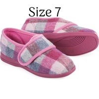 Slippers Holy Pink Checker Pattern