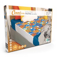 Conni Kids Reusable Bed Pad with Tuck-ins - Hero Print