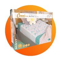 Conni Kids Reusable Bed Pad with Tuck-ins -Flowers